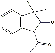 1-acetyl-3,3-dimethyl-1,3-dihydro-2H-indol-2-one 结构式