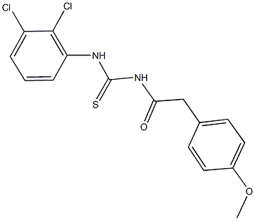 N-(2,3-dichlorophenyl)-N'-[(4-methoxyphenyl)acetyl]thiourea 结构式