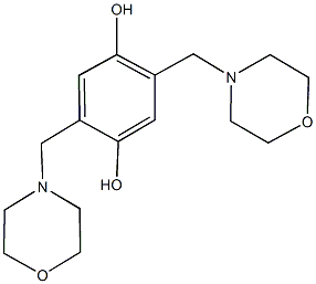 2,5-bis(4-morpholinylmethyl)-1,4-benzenediol 结构式