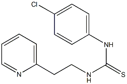 N-(4-chlorophenyl)-N'-[2-(2-pyridinyl)ethyl]thiourea 结构式