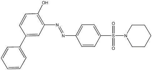 3-{[4-(1-piperidinylsulfonyl)phenyl]diazenyl}[1,1'-biphenyl]-4-ol 结构式