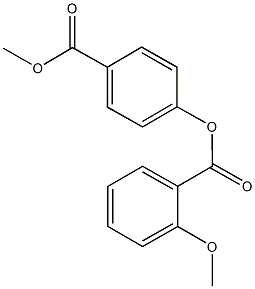 4-(methoxycarbonyl)phenyl 2-methoxybenzoate 结构式