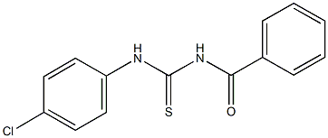 N-benzoyl-N'-(4-chlorophenyl)thiourea 结构式