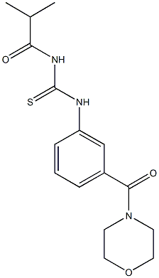 N-isobutyryl-N'-[3-(4-morpholinylcarbonyl)phenyl]thiourea 结构式