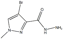 4-BROMO-1-METHYL-1H-PYRAZOLE-3-CARBOHYDRAZIDE 结构式