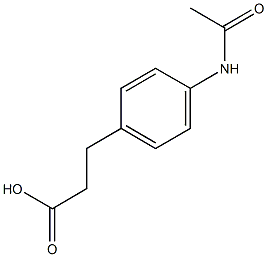 3-[4-(acetylamino)phenyl]propanoic acid 结构式