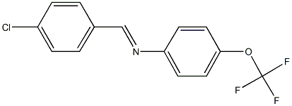 N-(4-chlorobenzylidene)-N-[4-(trifluoromethoxy)phenyl]amine 结构式