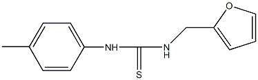 N-(2-furylmethyl)-N'-(4-methylphenyl)thiourea 结构式