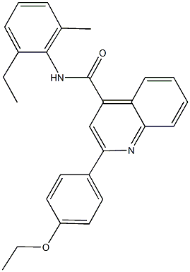 2-(4-ethoxyphenyl)-N-(2-ethyl-6-methylphenyl)-4-quinolinecarboxamide 结构式