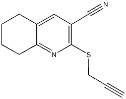 2-(2-propynylsulfanyl)-5,6,7,8-tetrahydro-3-quinolinecarbonitrile 结构式