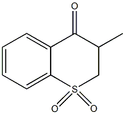 3-methyl-2,3-dihydro-4H-thiochromen-4-one 1,1-dioxide 结构式