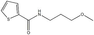 N-(3-methoxypropyl)-2-thiophenecarboxamide 结构式