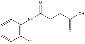 4-(2-fluoroanilino)-4-oxobutanoicacid 结构式