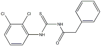 N-(2,3-dichlorophenyl)-N'-(phenylacetyl)thiourea 结构式