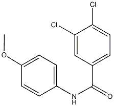 3,4-dichloro-N-(4-methoxyphenyl)benzamide 结构式