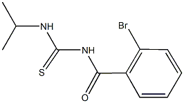 N-(2-bromobenzoyl)-N'-isopropylthiourea 结构式