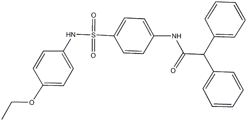 N-{4-[(4-ethoxyanilino)sulfonyl]phenyl}-2,2-diphenylacetamide 结构式