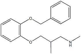 3-[2-(benzyloxy)phenoxy]-N,2-dimethyl-1-propanamine 结构式