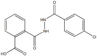 2-({2-[(4-chlorophenyl)carbonyl]hydrazino}carbonyl)benzoic acid 结构式