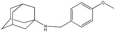 N-(4-methoxybenzyl)-1-adamantanamine 结构式