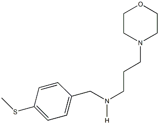 N-[4-(methylsulfanyl)benzyl]-N-[3-(4-morpholinyl)propyl]amine 结构式