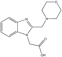 [2-(4-morpholinylmethyl)-1H-benzimidazol-1-yl]acetic acid 结构式