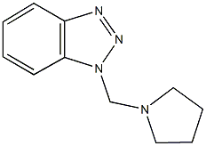 1-(1-pyrrolidinylmethyl)-1H-1,2,3-benzotriazole 结构式