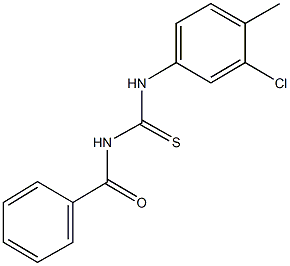 N-benzoyl-N'-(3-chloro-4-methylphenyl)thiourea 结构式