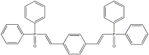 (2-{4-[2-(diphenylphosphoryl)vinyl]phenyl}vinyl)(diphenyl)phosphine oxide 结构式