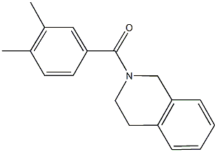2-(3,4-dimethylbenzoyl)-1,2,3,4-tetrahydroisoquinoline 结构式