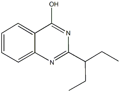 2-(1-ethylpropyl)-4-quinazolinol 结构式