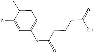 5-(3-chloro-4-methylanilino)-5-oxopentanoic acid 结构式