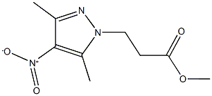 methyl 3-{4-nitro-3,5-dimethyl-1H-pyrazol-1-yl}propanoate 结构式