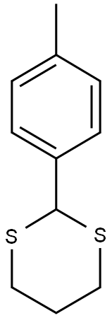 2-(4-methylphenyl)-1,3-dithiane 结构式