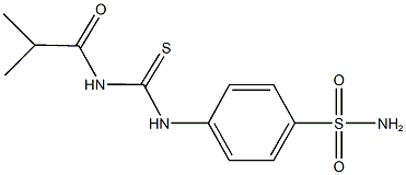 4-{[(isobutyrylamino)carbothioyl]amino}benzenesulfonamide 结构式