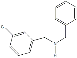 N-benzyl-N-(3-chlorobenzyl)amine 结构式