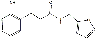 N-(2-furylmethyl)-3-(2-hydroxyphenyl)propanamide 结构式