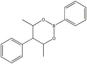 4,6-dimethyl-2,5-diphenyl-1,3,2-dioxaborinane 结构式