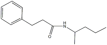 N-(1-methylbutyl)-3-phenylpropanamide 结构式