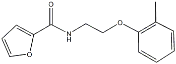 N-[2-(2-methylphenoxy)ethyl]-2-furamide 结构式
