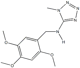 N-(1-methyl-1H-tetraazol-5-yl)-N-(2,4,5-trimethoxybenzyl)amine 结构式
