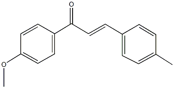 1-(4-methoxyphenyl)-3-(4-methylphenyl)-2-propen-1-one 结构式