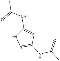 N-[3-(acetylamino)-1H-pyrazol-5-yl]acetamide 结构式