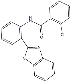 N-[2-(1,3-benzothiazol-2-yl)phenyl]-2-chlorobenzamide 结构式