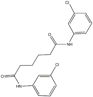 N~1~,N~6~-bis(3-chlorophenyl)hexanediamide 结构式