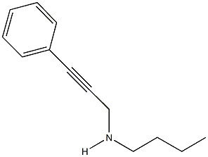 N-butyl-N-(3-phenyl-2-propynyl)amine 结构式