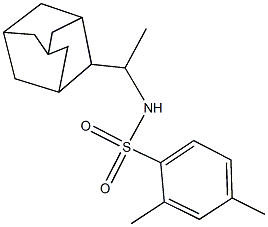 N-[1-(2-adamantyl)ethyl]-2,4-dimethylbenzenesulfonamide 结构式