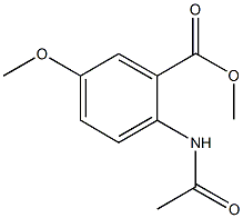 methyl 2-(acetylamino)-5-methoxybenzoate 结构式