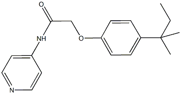 2-(4-tert-pentylphenoxy)-N-(4-pyridinyl)acetamide 结构式