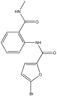 5-bromo-N-{2-[(methylamino)carbonyl]phenyl}-2-furamide 结构式